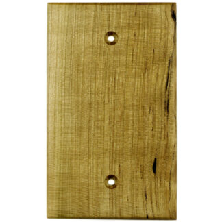 1 gang cherry wood blank electrical outlet cover plate