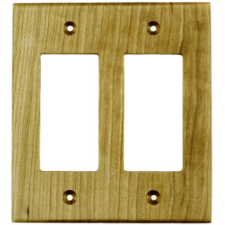 2 gang cherry wood decora rocker switch cover plate and also for gfci outlet cover plate