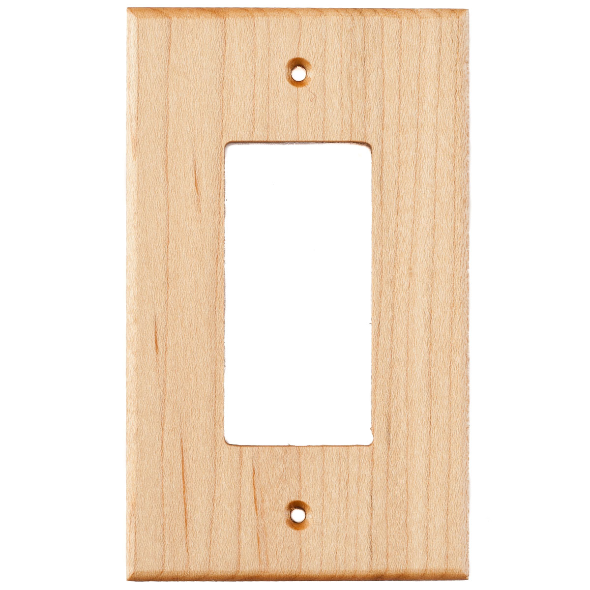 Maple Wood Wall Plate - 1 Gang GFCI Outlet Cover