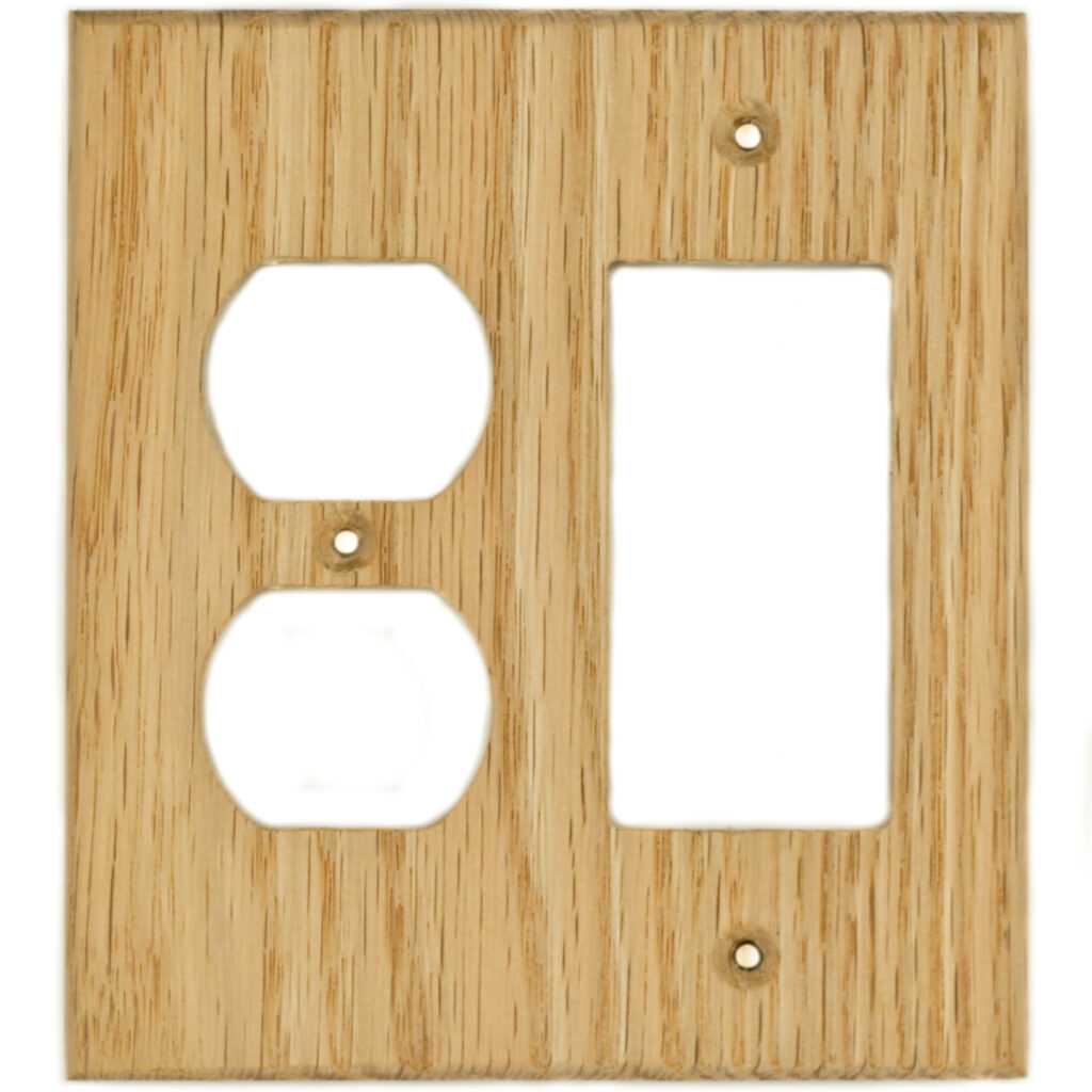 Maple Wood Wall Plate 1 Gang Duplex Outlet Cover Virgin Timber Lumber