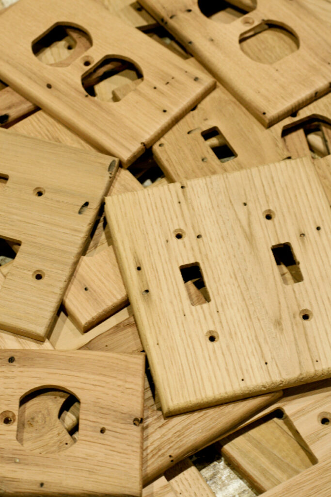 Wormy Chestnut Reclaimed Wood Wall Plates