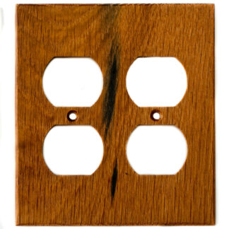 Black Walnut Wood Wall Plate - 2 Gang Duplex Outlet Cover - Virgin Timber  Lumber