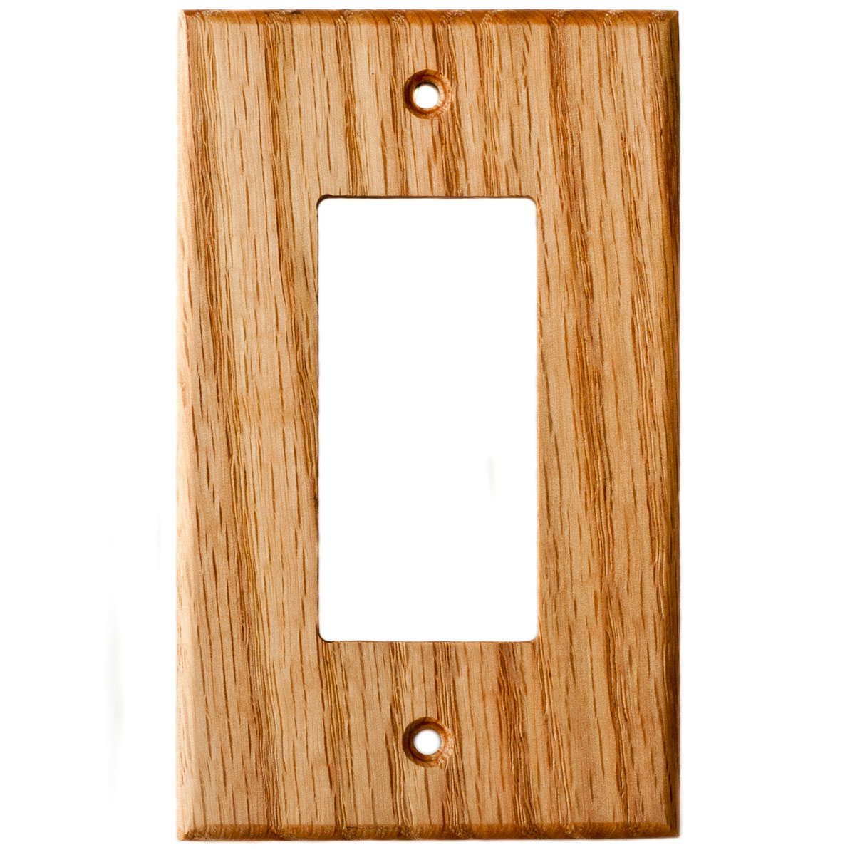 Brainerd 64654 Medium Oak Wood Double GFCI Outlet Cover Wall Plate 